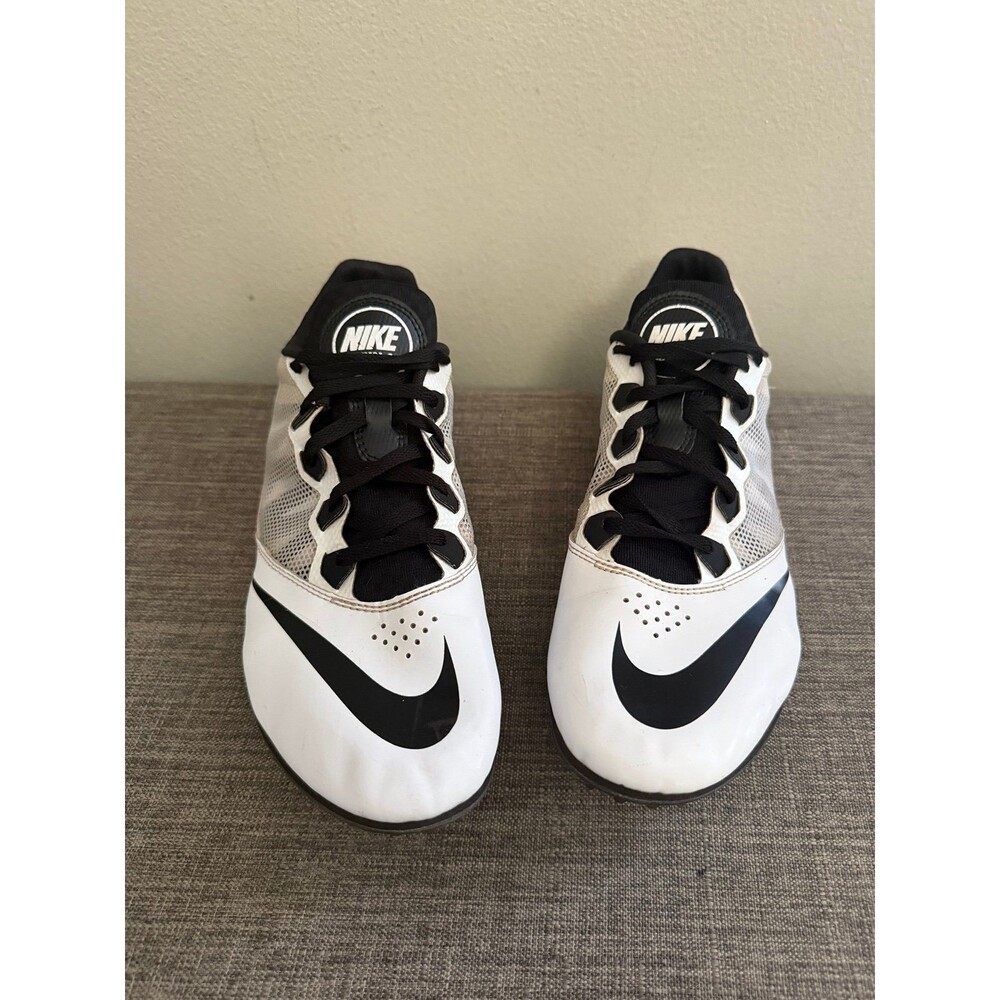 Men’s Nike Rival S Racing Sprint White /Black Shoes Cleats Size 11